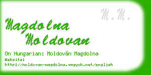 magdolna moldovan business card